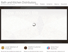 Tablet Screenshot of bathandkitchendistributors.com